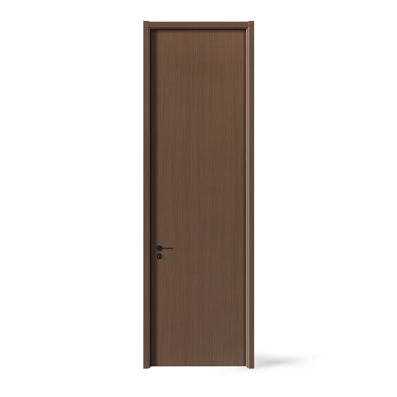 Cửa gỗ nội thất bằng gỗ óc chó màu đen Veneer PVC Cửa gỗ nội thất bằng gỗ óc chó màu đen Veneer PVC